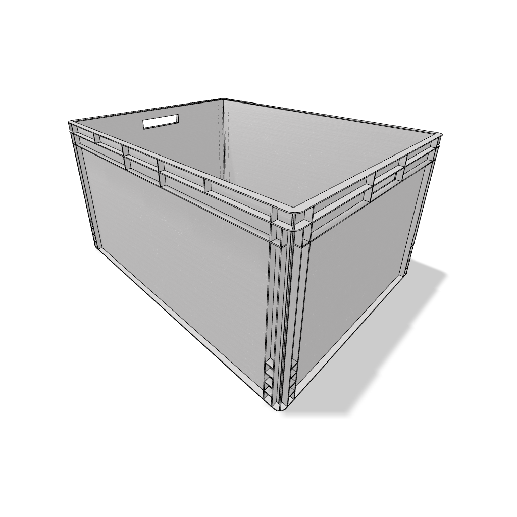 Kunststoffbox 800 x 600 x 420 [mm]